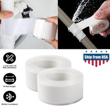 2  Waterproof Self-Fusing Silicone Tapes Self Sealing Fusing Hose Repair Tape US