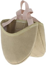 Daydance Women Girls Rhythmic Gymnastic Shoes Microfiber 3.5-4.5 Big Kid, Tan