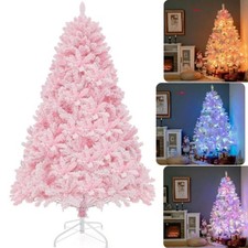 Albero Di Natale Rosa 40 Cm – Pino In PVC Con Base Metallica, Morbido E Denso, Per Cameretta E Decorazioni