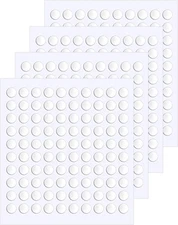JANYUN 280 Pcs Double Sided Sticky Dots Stickers 0.23" Round, Clear 