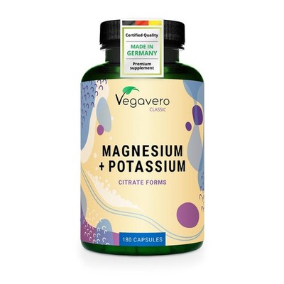 Vegavero Magnesium 2.000 mg + Kalium 2.083 mg | Hochfeste Citratformen |