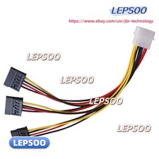 SATA Power Splitter Cable: 1-to-3 Big 4-Pin to 15-Pin  