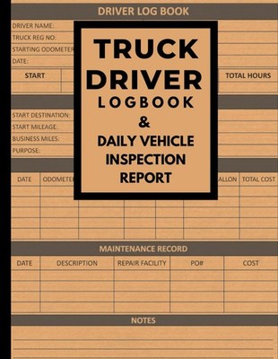 Truck Driver's Log Book And Daily Pre Trip Inspection Report, 200 Pages Double S