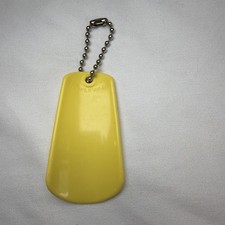 Tupperware Yellow Plastic Shoehorn Keychain 1225 Vintage
