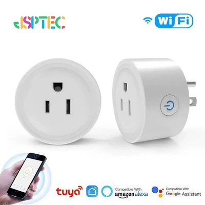 Tuya Smart Wifi Plug US Standard Wireless Outlet 10A Remote Control Smart Home**