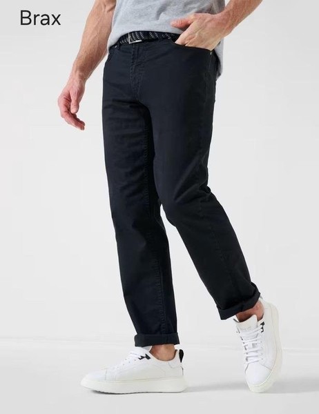 Men Brax Jeans Black Cotton 40