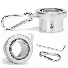 Flag Pole Rings with Bearings, Fit Flagpole with 0.75-1inch Diameter, 360 Deg...