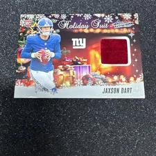 2025 Absolute Jaxson Dart Holiday Suit - Rookie RC Relic New York Giants