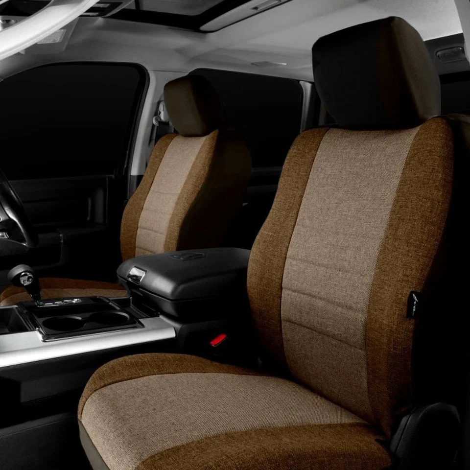 For Ram ProMaster 1500 14-24 Fia Series 1st Row Mocha & Taupe Seat Covers - Image 2 of 4