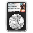 2024-W Proof $1 American Silver Eagle NGC PF70UC ER Black Label Retro Core