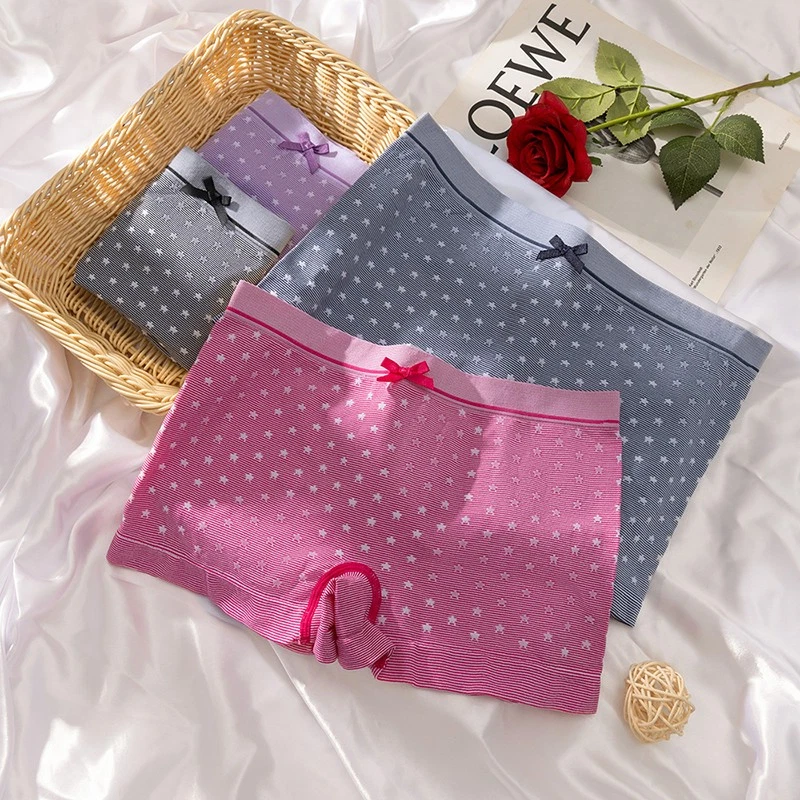 4 Pack Lot Sexy Ladies Womens Boyshorts Panties Underwear Boxer Shorts Lingerie - Image 4 of 4