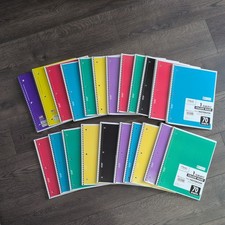 22 Pack Mead Spiral Notebook, College Ruled, 1 Subject, 70 Sheets