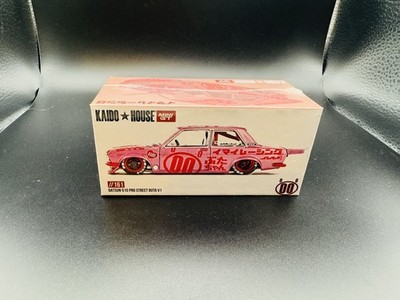 Kaido House x Mini GT 1:64 Datsun 510 Pro Street Buta V1 Pink