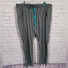 Figs Womens Kade Cargo Scrub Pant Gray Size XL Nurse Medical Hospital Doctor