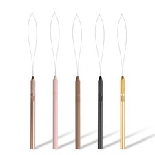 Hair Extension Loop Tool 5Pcs Pulling Needle Wire Loop Threader Hair Threader...