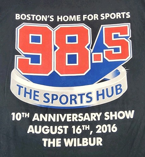 98.5 The Sports Hub Shirt Mens Large Toucher & Rich The Wilber Boston Adult A36 - Picture 5 of 12