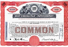 West Virginia Pulp and Paper Company (100 akcji)