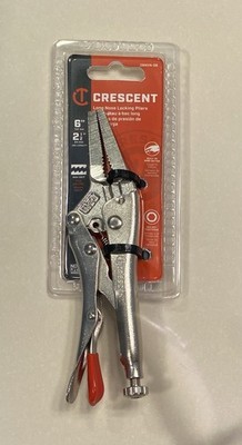 Crescent c6nvn-08 Long Nose Locking Nose Pliers 6  With 2.5  Jaw Opening  -NEW!