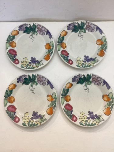 Vintage Gibson Designs "Sorbet" Set Of 4  Salad/Bread Plates Retired 2001