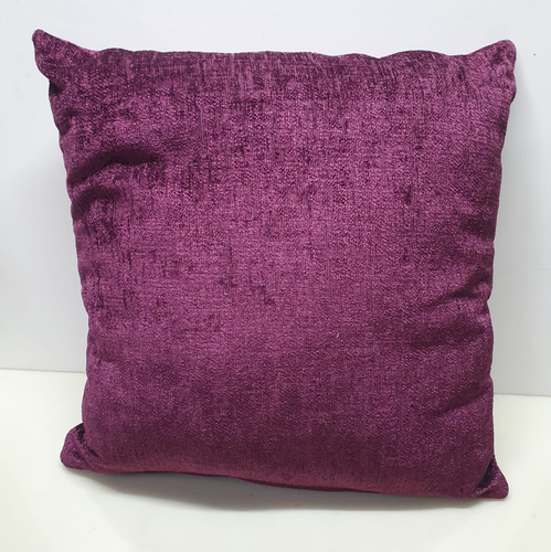 JD Williams HOME ESSENTIALS Chenille Kissen - Farbe Aubergine (45x45cm) - Bild 2 von 3