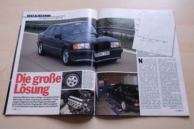 Rallye Racing 11/1989 Mercedes 190 E 3.3 Hagmann mit 220PS im TEST auf 3 Seiten