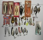 Vintage Lot Of Spinning Fishing Lures Spoons Wiggler Copper Some NIB Dardevle