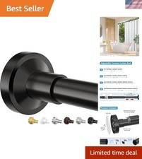 Adjustable Tension Curtain Rod Non Slip Stainless Steel Rustproof 32-75 Inches