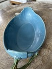Ceramic console bowl in 'Bushberry' pattern by Roseville Pottery — photo 7
