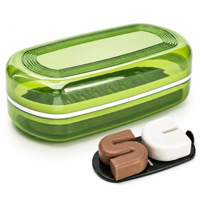 AIDIMMING Large Shampoo & Conditioner Bar Holder Clear Soap Case with Lid and