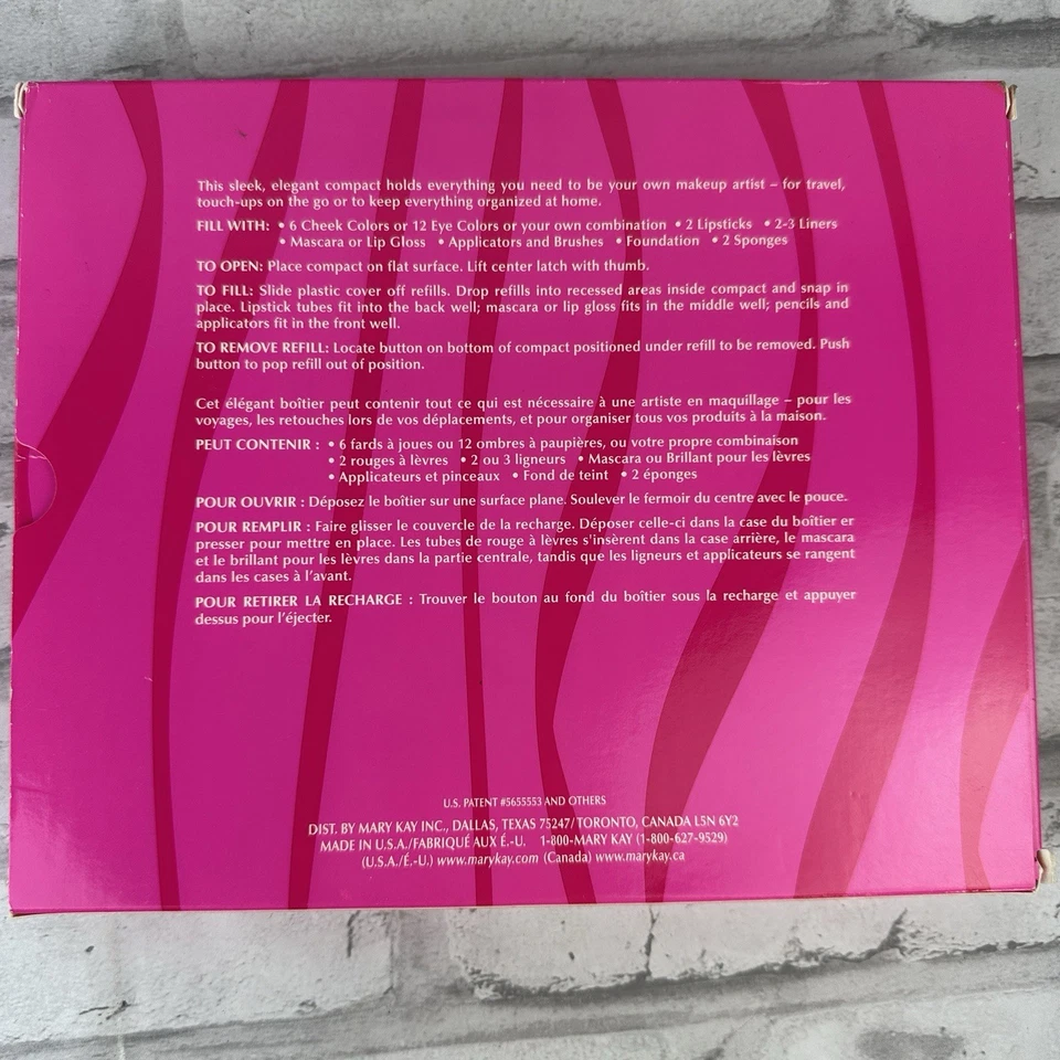 Estuche de Maquillaje MARY KAY Paleta de Colores Grande Compacto Firma 9071 Gris Recargable Foto 3 de 3