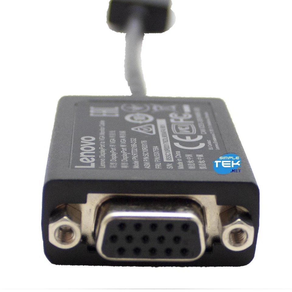 Lenovo Adapter Cable Displayport Male To VGA Female Mini-Dp / VGA D-Sub _ - Image 4 of 4