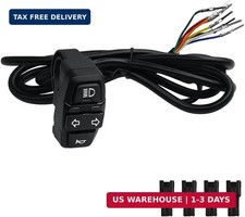 Motorcycle Head Light Turn Switch, 3-in-1 Motorbike Handlebar Headlights Horn Tu