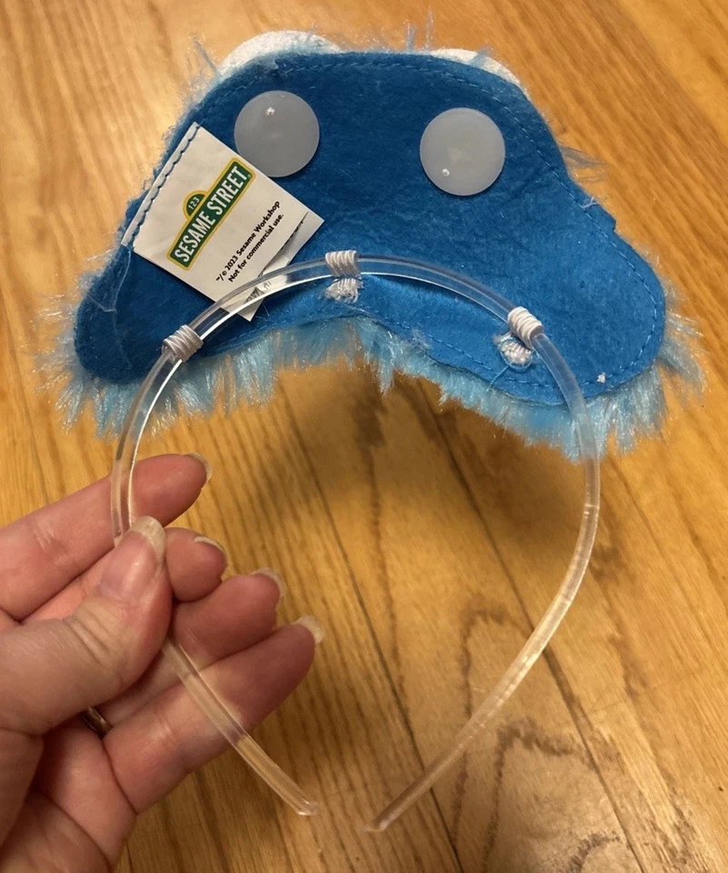 Diadema Monstruo Galleta Plaza Sésamo Azul Halloween Disfraz Accesorio Juegos con disfraces Foto 3 de 4