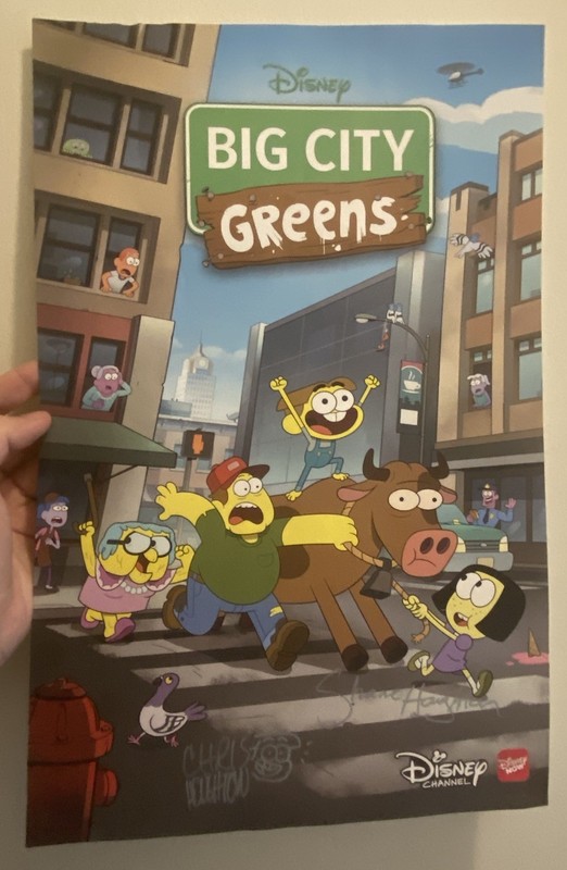 Disney TVA - Big City Greens Poster - Signed By Creators (RARE)