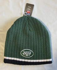 New York Jets Knit Beanie Winter Hat Toque Skull Cap Reebok New green white Q