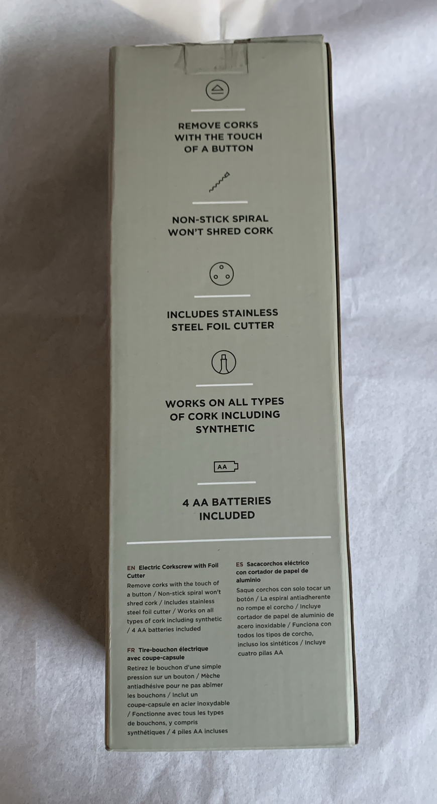 Rabbit Automatic Electric Corkscrew Wine Bottle Opener with foil cutter