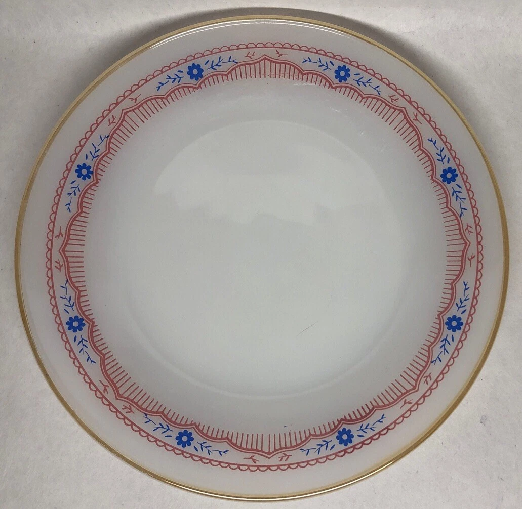 Batch 6 Small Dinner Plates Termocrisa Glass Opalescent D 17 8 CM