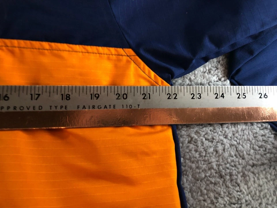 Chaqueta cortavientos Adidas para niñas extra grande XL 14 niñas azul naranja paquete con capucha Foto 4 de 4