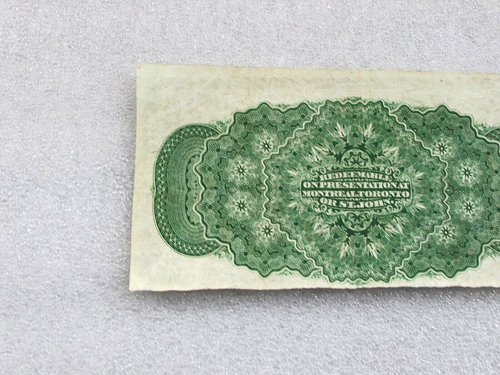 1870 Dominion of Canada 25 cents shinplaster banknote 1/4 dollar large B - VF - Picture 7 of 7
