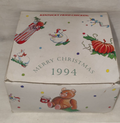 Vintage KFC Christmas 1994 Cup & Saucer Set Holiday Collectible