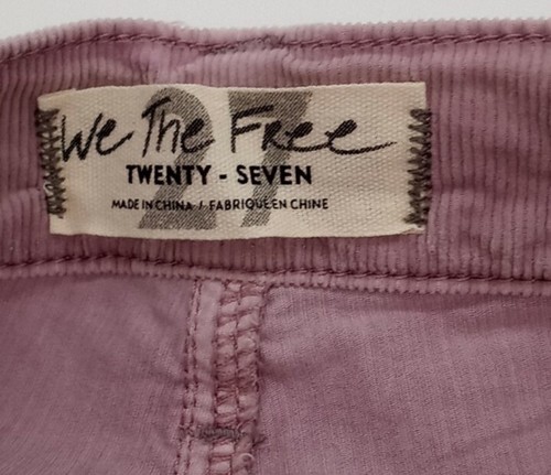 Free People Cordhose Damen 27 Sonnenjäger dünne Kordel mattiert lila - Bild 13 von 15