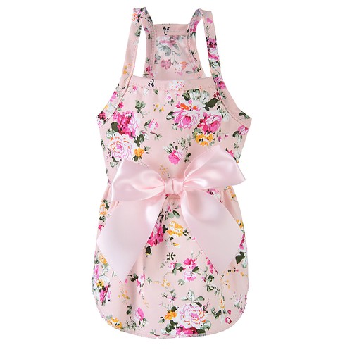 Cute Pet Clothes Dog Cat Princess Dress Small Pet Silk Bow Knot Skirt - Picture 23 of 27