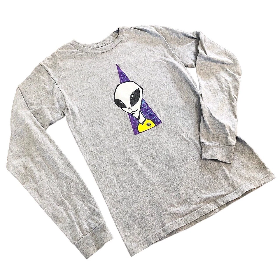 Camiseta de visitante manga larga Alien Workshop Skateboards talla pequeña gris Y2K Foto 4 de 4