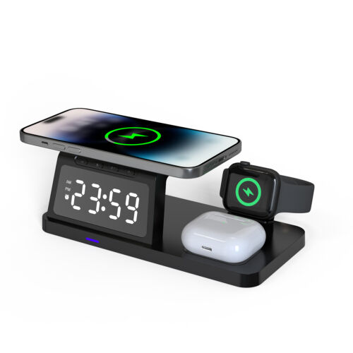 4 in1 Wireless Charger Dock Charging Station For Apple Watch iPhone 15 14 13 12 - Picture 6 of 13