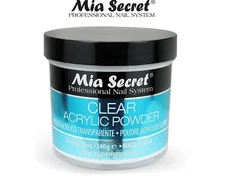 Mia Secret Professional Nail System, Clear Acrylic Powder, True Clear Tone (8oz)