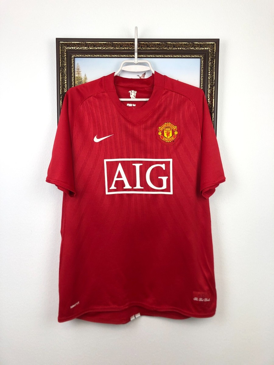 Manchester United Home football shirt 2007 Soccer Nike Jersey Mens