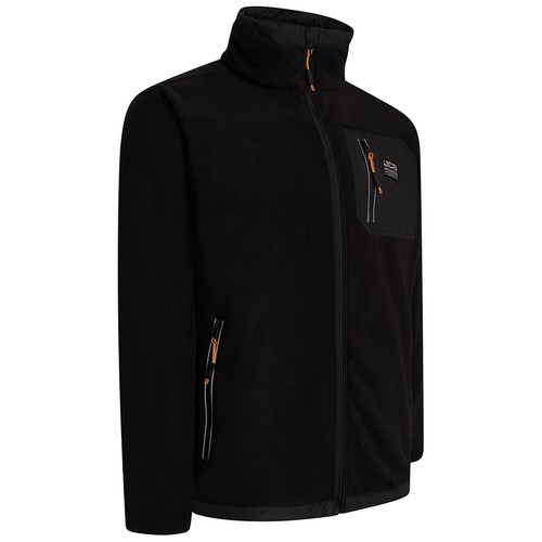 JCB Full Zip Heavyweight Trade Fleece Side Pockets Elbow Patches Chest Pocket - Picture 6 of 7