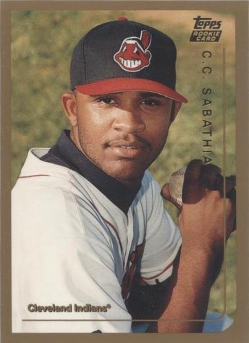 1999 TOPPS TRADED CC SABATHIA #T33 CERTIFIED ROOKIE AUTOGRAPH ON 