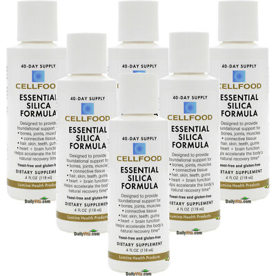 6 Bottles Cellfood Essential Silica Formula 4 Oz by Lumina Health
