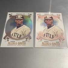 2021 Topps Allen & Ginter KEN GRIFFEY JR SP Silver Foil Hot Box Parallel BASE (2